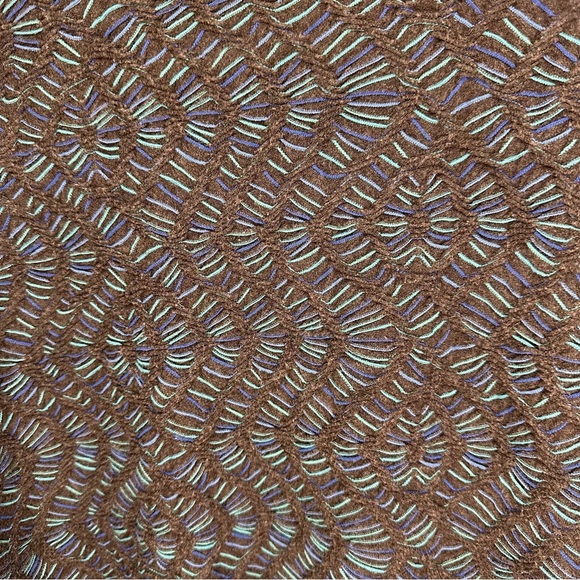 Ali Miles Gray/Blue Cowl Neck Sweater with Textured Knit Size Large Petite - Picture 2 of 8